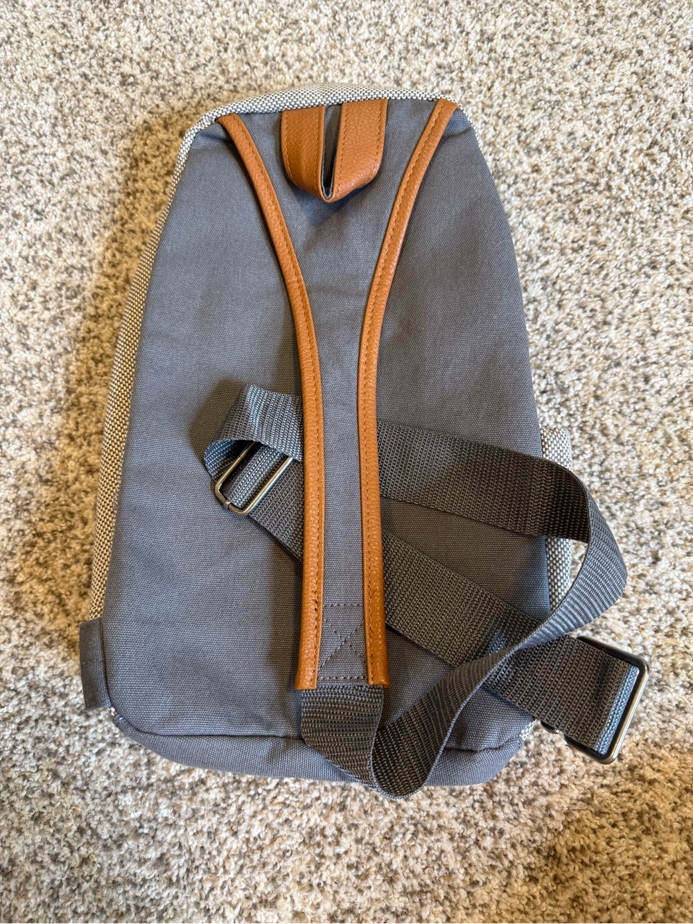 thirty-one Beige Crossbody Sling Bag with Brown Trim - Picture 3 of 6